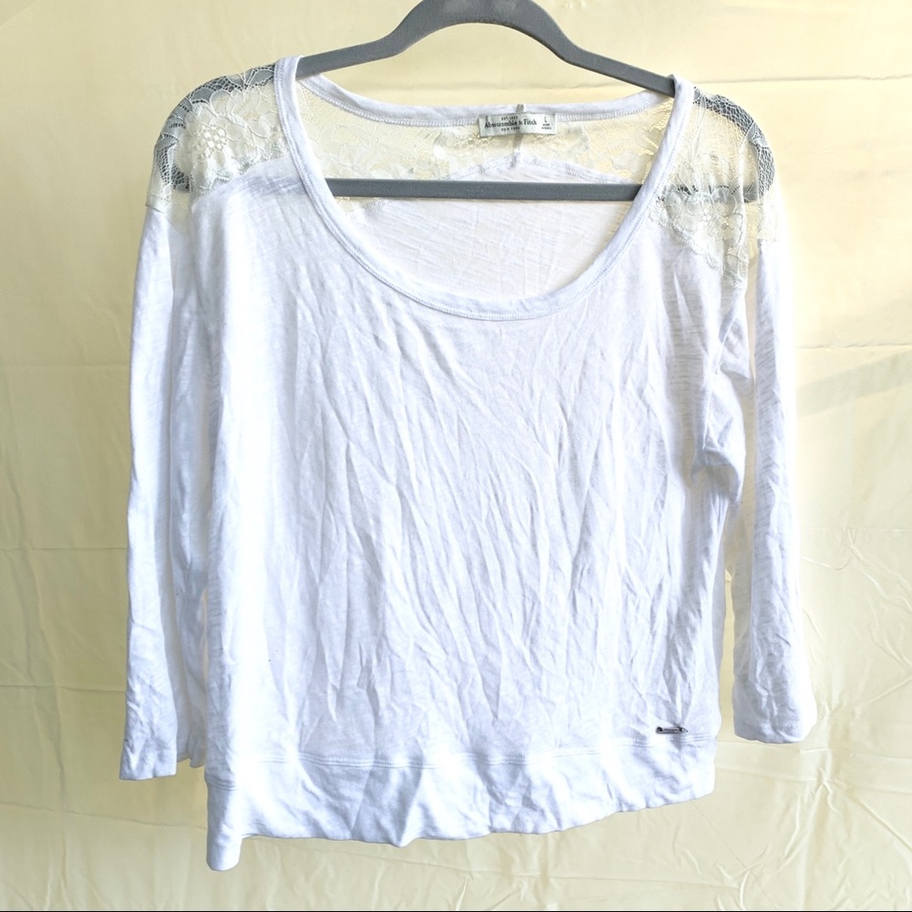 Abercrombie White Lace Top